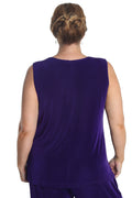 Vikki Vi Classic Royal Purple Tank