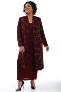 Vikki Vi Classic Shiraz Sparkle Kimono Duster