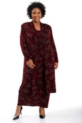 Vikki Vi Classic Shiraz Sparkle Kimono Duster