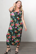 Vikki Vi Jersey Maui Maxi Tank Dress