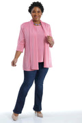 Vikki Vi Classic Carnation 3/4 Sleeve Kimono Jacket