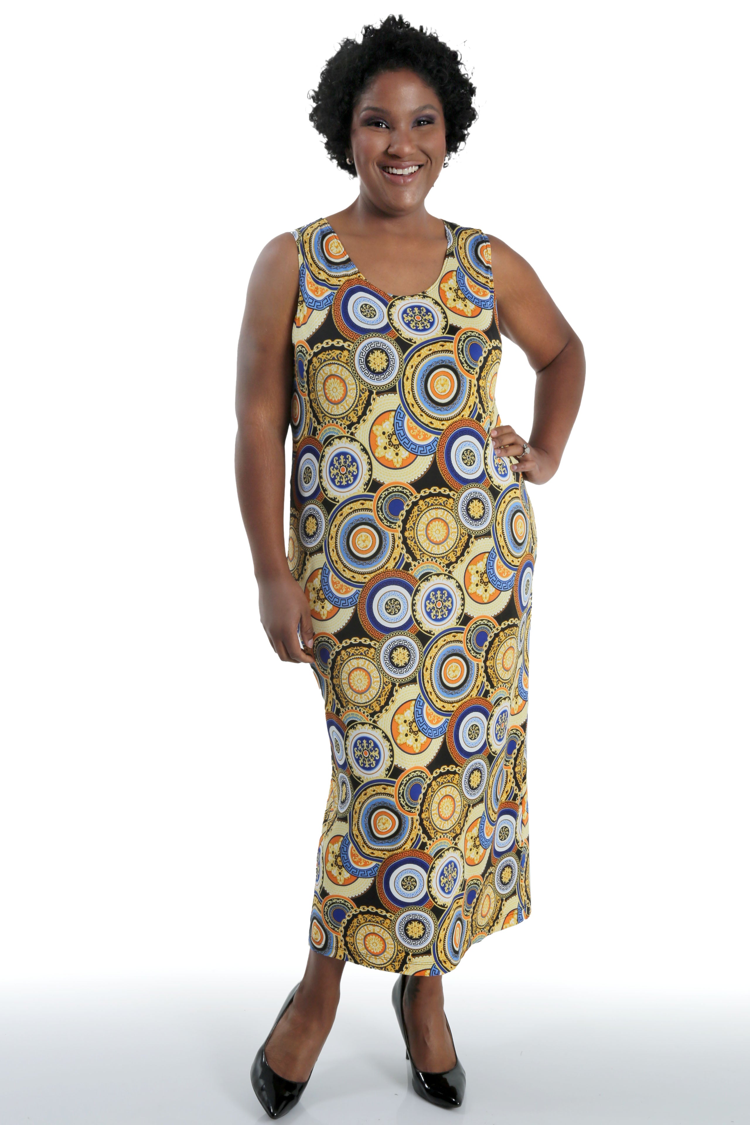 Vikki Vi Jersey Royal Medallion Maxi ...