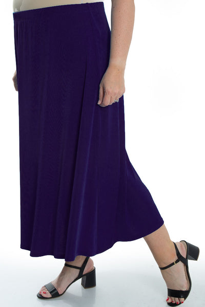 Vikki Vi Classic Royal Purple Maxi Skirt