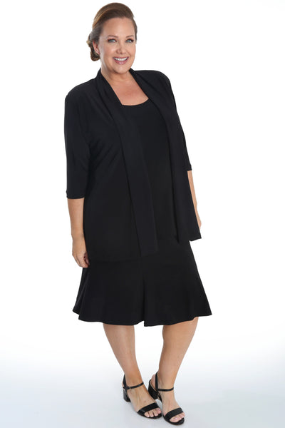 Vikki Vi Jersey Black Flip Skirt