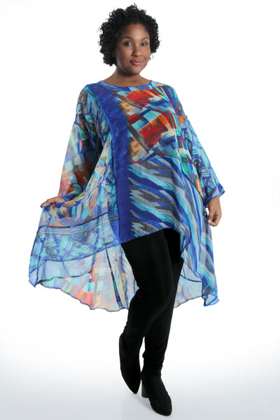 Sterling Sapphire Patchwork Whisper Top