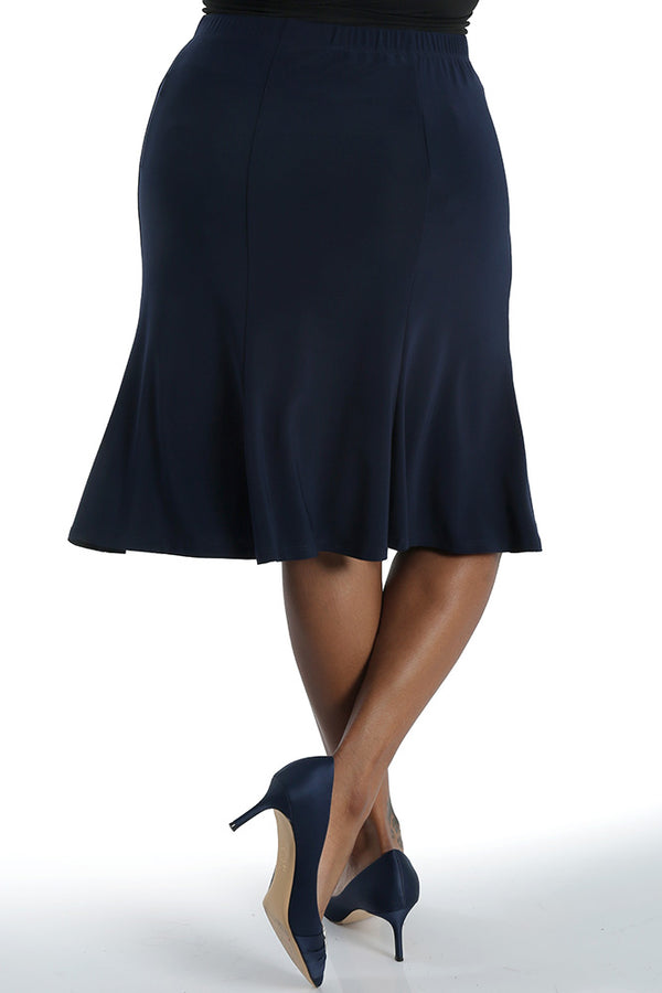 Vikki Vi Jersey Navy Flip Skirt