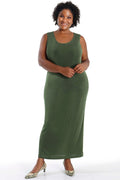 Vikki Vi Classic Olive Maxi Tank Dress