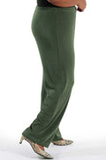 Vikki Vi Classic Olive Pull on Pant