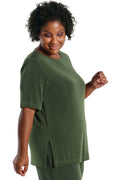 Vikki Vi Classic Olive Short Sleeve Tunic