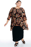 Sterling Black Fall Flower Whisper Top