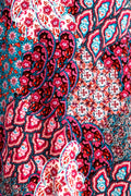 Vikki Vi Jersey Teal Paisley Handkerchief Tunic