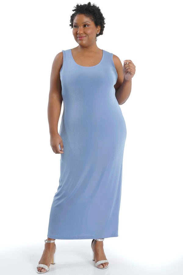 Vikki Vi Classic Powder Blue Maxi Tank Dress