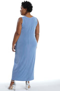 Vikki Vi Classic Powder Blue Maxi Tank Dress