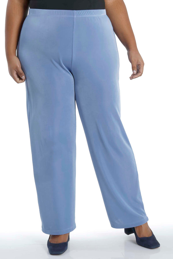 Vikki Vi Classic Powder Blue Pull on Pant