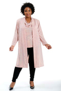 Vikki Vi Jersey Disco Ball Long Sleeve Kimono Duster