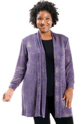 Vikki Vi Violet Sparkle Long Kimono Jacket