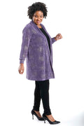 Vikki Vi Violet Sparkle Long Kimono Jacket