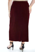 Vikki Vi Classic Shiraz Straight Maxi Skirt