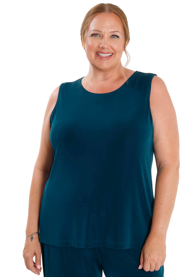 Vikki Vi Classic Deep Teal Tank