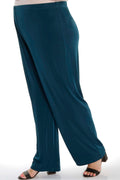 Vikki Vi Classic Deep Teal Petite Pull-On Pant