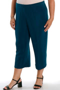 Vikki Vi Classic Deep Teal Crop Pant