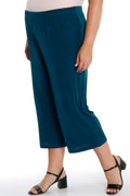 Vikki Vi Classic Deep Teal Crop Pant