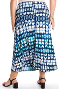 Vikki Vi Jersey Blue Tribal Maxi Skirt