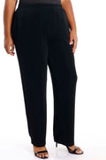 Vikki Vi Classic Black Petite Pull on Pant with Pockets