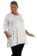 Vikki Vi Jersey Mirage 2 Pocket Swing Tunic