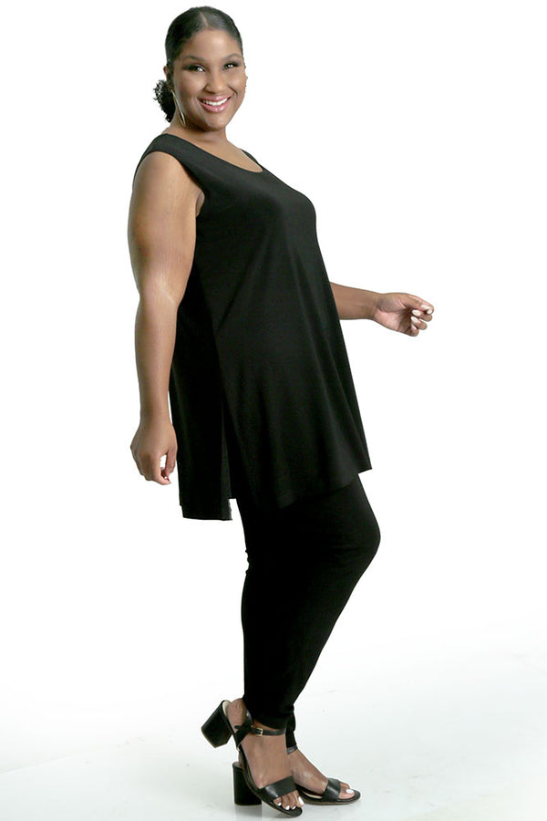 Vikki Vi Jersey Black Maxi Tunic Tank