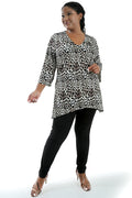 Vikki Vi Jersey Animal Shark Bite Tunic