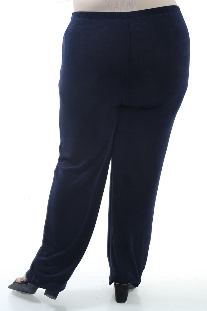 Vikki Vi Plus Size Petite Knit Black Pants