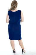 Vikki Vi Classic Royal Blue Short Shell Dress