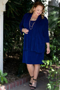 Vikki Vi Classic Royal Blue Short Shell Dress