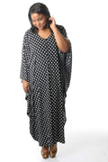 Dresses Vikki Vi Jersey Polka Dot Zip Front Caftan