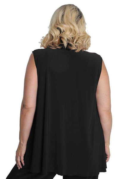 Jackets Vikki Vi Black Jersey Swing Vest