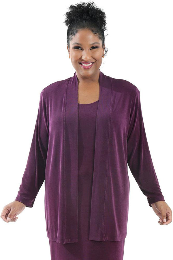 Jackets Vikki Vi Classic Boysenberry Kimono Jacket