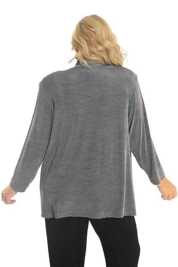 Vikki Vi Classic Cool Gray Kimono Jacket