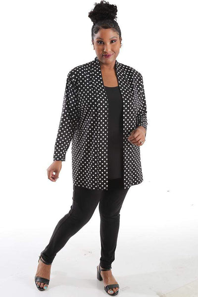 Jackets Vikki Vi Jersey Polka Dot Kimono Jacket