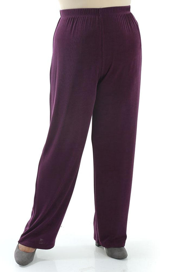 Pants Vikki Vi Classic Boysenberry Petite Pull-On Pant