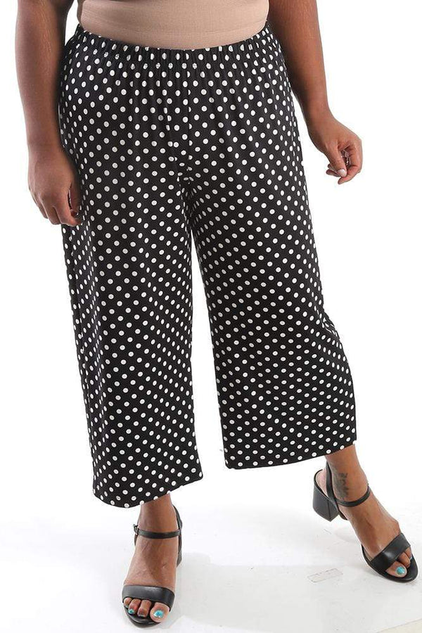 Pants Vikki Vi Jersey Polka Dot Crop Pant