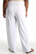 Pants Vikki Vi Jersey White Petite Pull-On Pant