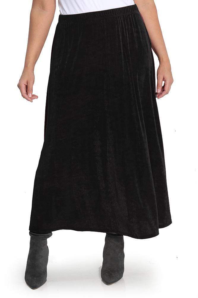 Vikki Vi Classic Black Maxi Skirt - 0X