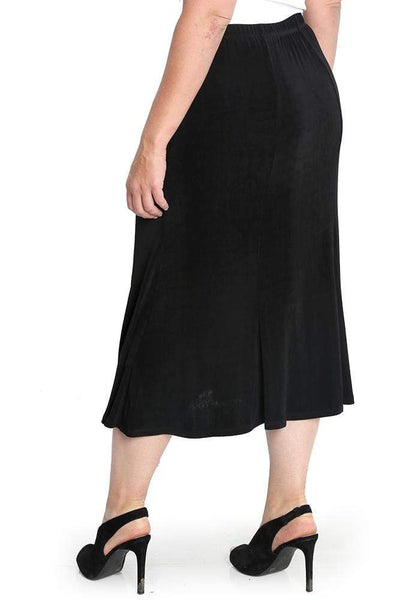 Skirts Vikki Vi Classic Black Midi Length Trumpet Skirt