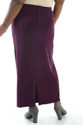 Skirts Vikki Vi Classic Boysenberry Straight Maxi Skirt