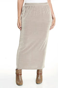 Vikki Vi Classic Sand Straight Maxi Skirt