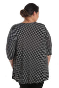 Tops Caribe Polka Dot Swing Tunic