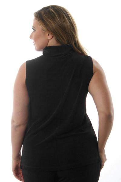 Vikki Vi Classic Black Turtleneck Tank