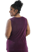 Tops Vikki Vi Classic Boysenberry Tank